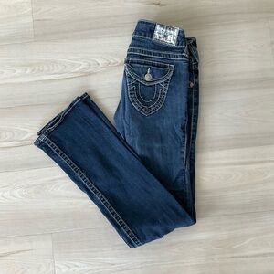 True Religion Dark Blue Boot Cut Jeans